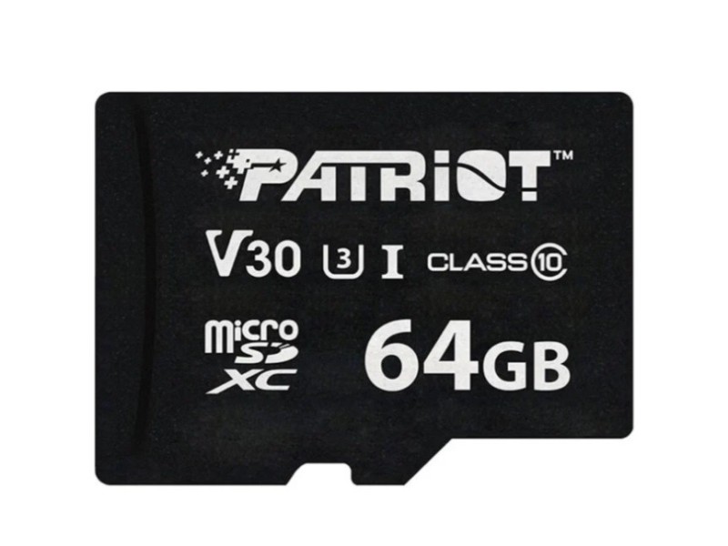 Patriot VX Series 64GB MicroSDXC V30 Class 10 UHS-I U3 4K UHD Memory Card PSF64GVX31MCX PSF64GVX31MCX – Patriot Карти памет