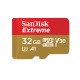 SanDisk Extreme 32 GB MicroSDHC UHS-I Class 10 SDSQXAF-032G-GN6AA – SANDISK Карти памет
