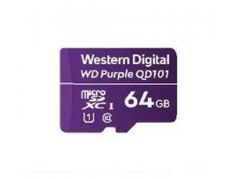 Western Digital WD Purple SC QD101 memory card 64 GB MicroSDXC Class 10 Western Digital WD Purple SC QD101 memory card 64 GB MicroSDXC Class 10