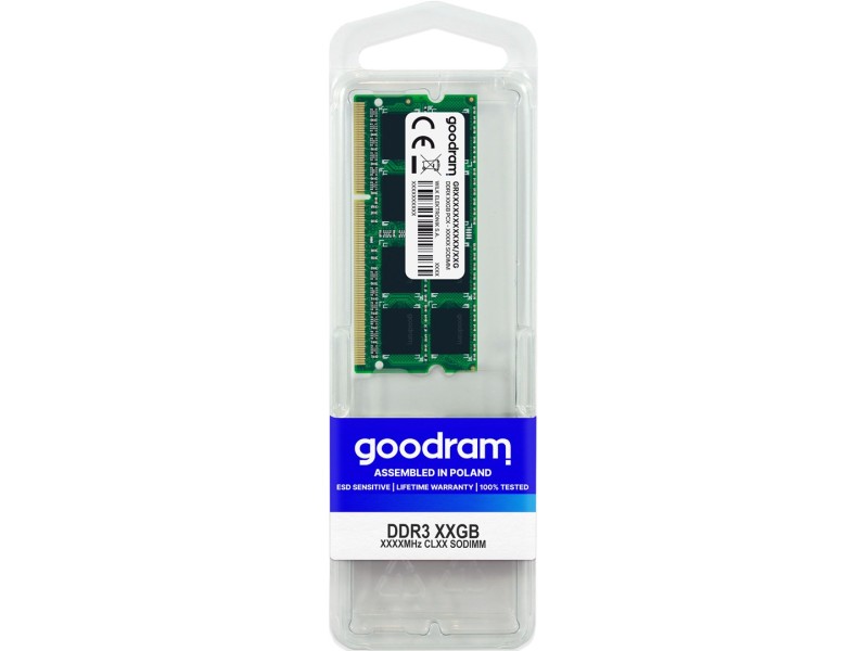 Goodram GR1600S364L11/8G memory module 8 GB 1 x 8 GB DDR3 1600 MHz GR1600S364L11/8G – GOODRAM Оперативна памет