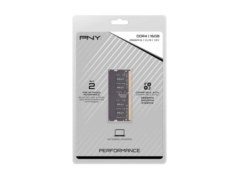 PNY MN16GSD42666 memory module 16 GB 1 x 16 GB DDR4 2666 MHz MN16GSD42666-SI – PNY Оперативна памет
