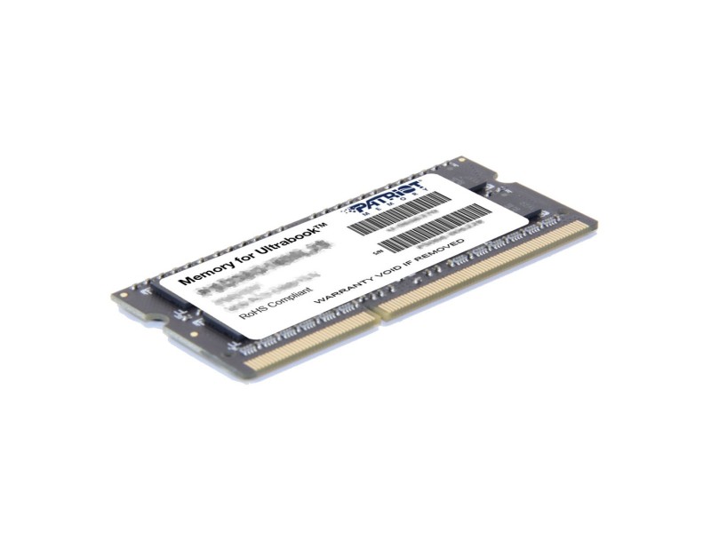 Patriot Memory 8GB DDR3 PC3-12800 (1600MHz) SODIMM memory module 1 x 8 GB Patriot Memory 8GB DDR3 PC3-12800 (1600MHz) SODIMM memory module 1 x 8 GB PSD38G1600L2S – Patriot Оперативна памет