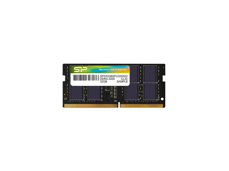 SILICON POWER DDR4 SODIMM RAM memory 3200 MHz CL22 32 GB (SP032GBSFU320X02) Black SP032GBSFU320X02 – SILICON POWER Оперативна памет