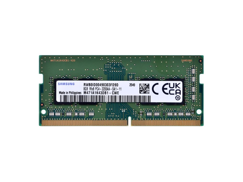 Samsung M471A1K43DB1-CWE memory module 8 GB 1 x 8 GB DDR4 3200 MHz M471A1K43DB1-CWE – Samsung SemiConductor Оперативна памет