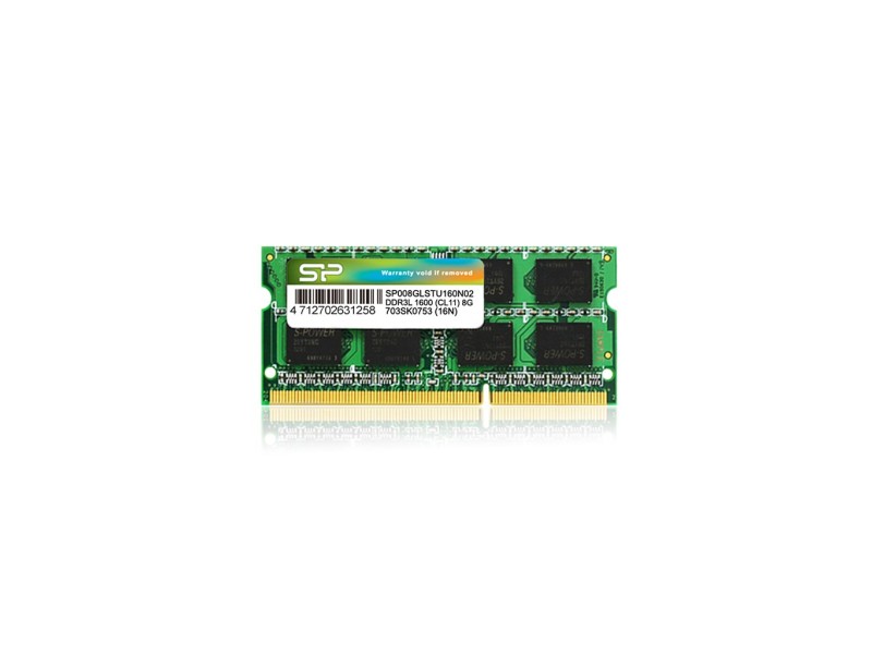 Silicon Power 8GB DDR3L SO-DIMM memory module 1 x 8 GB 1600 MHz SP008GLSTU160N02 – SILICON POWER Оперативна памет