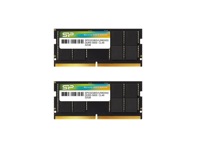 Silicon Power SP064GBSVU560F22 memory module 64 GB 2 x 32 GB DDR5 SODIMM 5600 MHz ECC SP064GBSVU560F22 – SILICON POWER Оперативна памет
