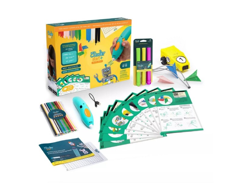 3Doodler Start Plus Costc komplektas rozszerzony 3D pen 0.77 mm Turquoise SPLUS-COSTC – 3doodler 3D принтери & скенери