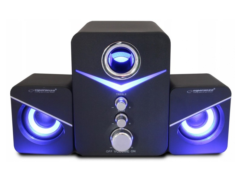 Esperanza EP153 USB 2.1 Speaker Set 6 W Black EP153 – Esperanza Тонколони