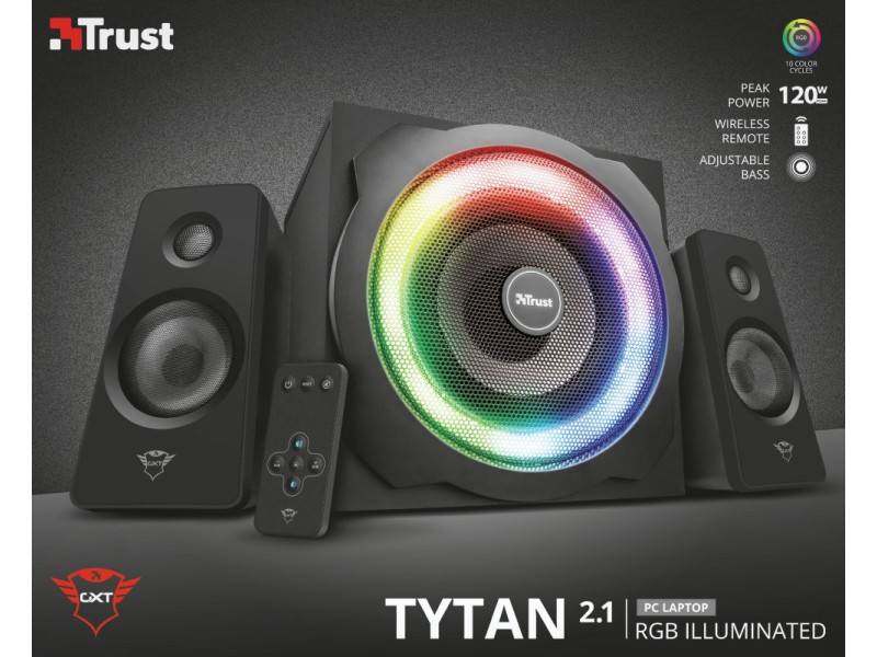 Trust GXT 629 Tytan speaker set 2.1 channels 60 W Black 22944 – TRUST Тонколони