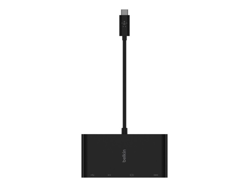 Belkin AVC005BTBK interface hub USB 3.2 Gen 1 (3.1 Gen 1) Type-C Black AVC005BTBK – Belkin USB Хъбове