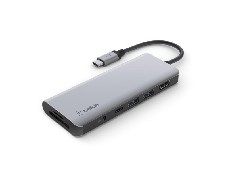 Belkin AVC009btSGY Hub USB 3.2 Gen 1 (3.1 Gen 1) Type-C Silver AVC009BTSGY – Belkin USB Хъбове
