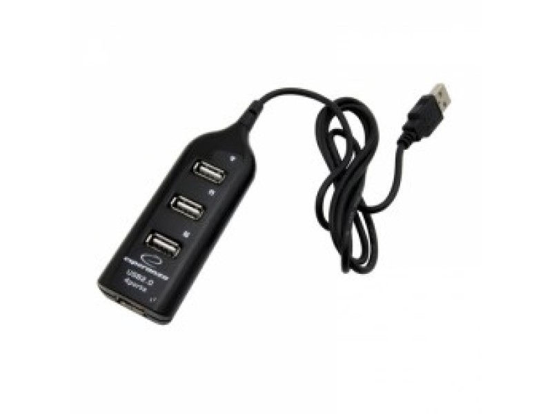 Esperanza EA116 interface hub 480 Mbit/s Black EA116 – Esperanza USB Хъбове