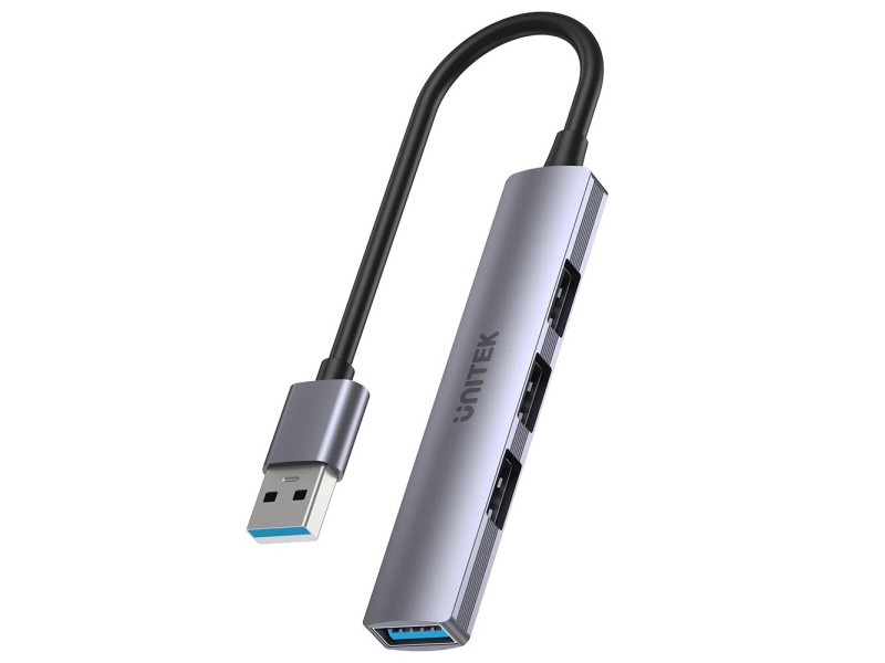 HUB Unitek H1208A USB-A / 3x USB-A 2.0, USB-A 3.0 H1208A – UNITEK USB Хъбове