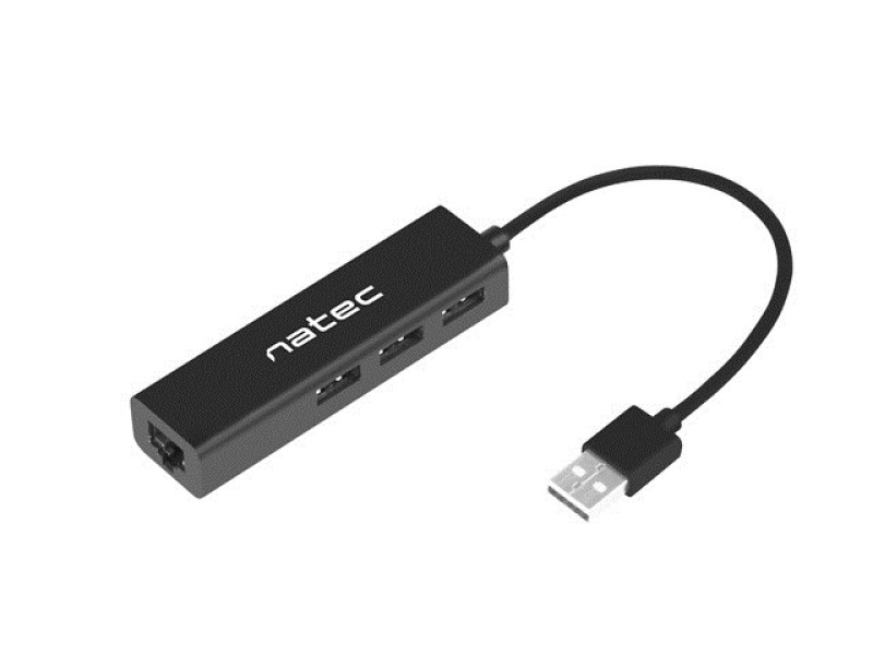 NATEC Dragonfly USB 2.0 Black NHU-1413 – Natec  USB Хъбове