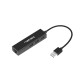 NATEC Dragonfly USB 2.0 Black NHU-1413 – Natec  USB Хъбове
