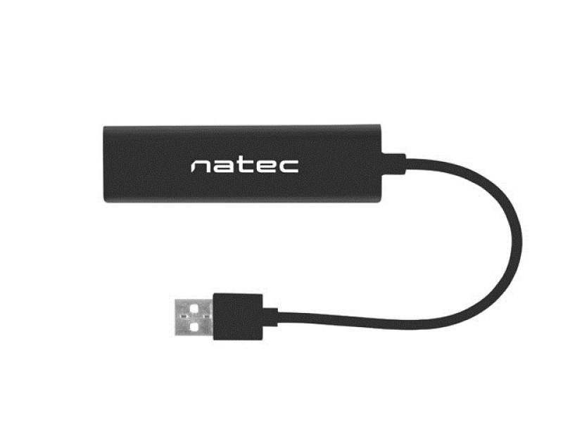 NATEC Dragonfly USB 2.0 Black NHU-1413 – Natec  USB Хъбове