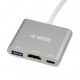 iBox IUH3CFT1 notebook dock/port replicator USB 3.2 Gen 1 (3.1 Gen 1) Type-C Silver IUH3CFT1 – IBOX USB Хъбове
