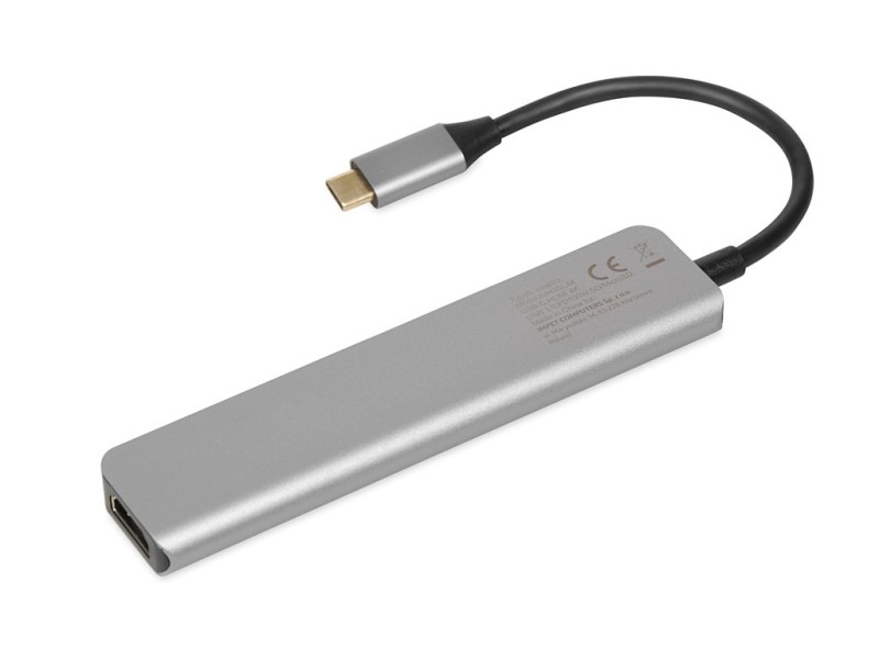 iBox IUH3SL4K notebook dock/port replicator USB 3.2 Gen 1 (3.1 Gen 1) Type-C Power Delivery 100W Silver IUH3SL4K – IBOX USB Хъбове