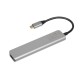 iBox IUH3SL4K notebook dock/port replicator USB 3.2 Gen 1 (3.1 Gen 1) Type-C Power Delivery 100W Silver IUH3SL4K – IBOX USB Хъбове