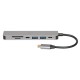 iBox IUH3SL4K notebook dock/port replicator USB 3.2 Gen 1 (3.1 Gen 1) Type-C Power Delivery 100W Silver IUH3SL4K – IBOX USB Хъбове