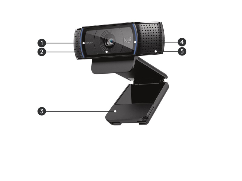 Logitech C920 Pro HD Webcam 960-001055 – LOGITECH Уеб камери