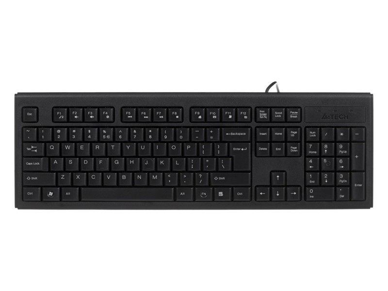 A4Tech KR-83 keyboard USB Black A4TKLA42925 – A4 TECH Геймърски клавиатури
