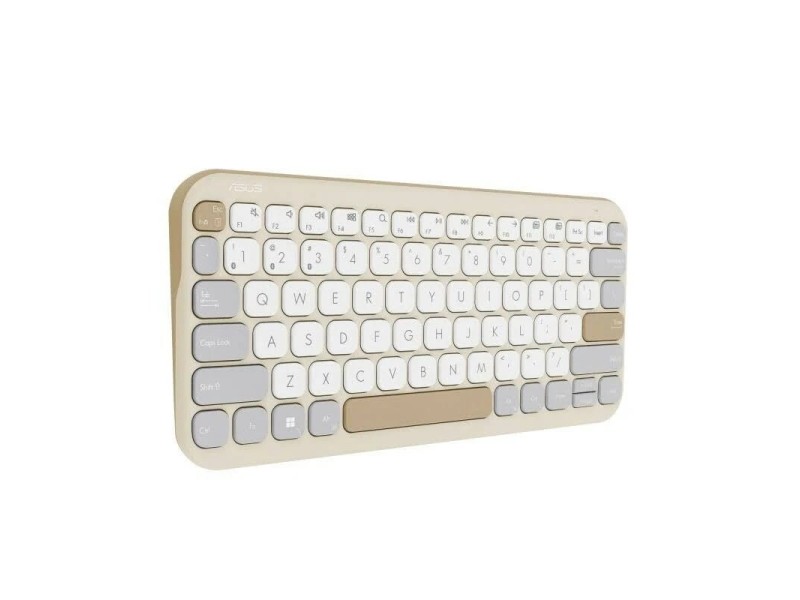 ASUS Marshmallow KW100 keyboard Home Bluetooth US English Beige 90XB0880-BKB040 – ASUS Геймърски клавиатури