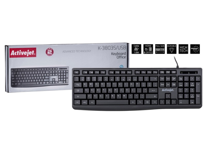 Activejet USB keyboard K-3803S K-3803S – Activejet Геймърски клавиатури