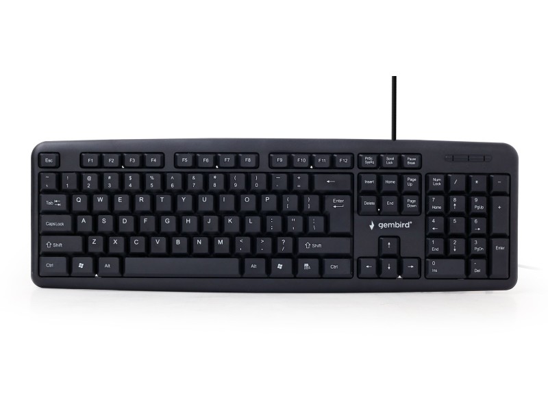 Gembird KB-U-103 keyboard USB US English Black KB-U-103 – GEMBIRD Геймърски клавиатури