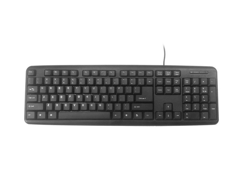 Gembird KB-U-103 keyboard USB US English Black KB-U-103 – GEMBIRD Геймърски клавиатури