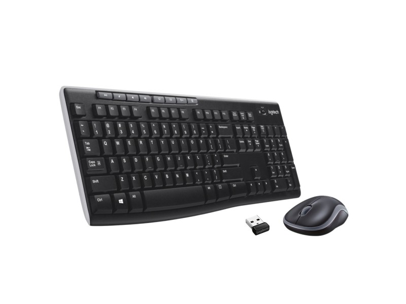 Logitech Wireless Combo MK270 keyboard Mouse included RF Wireless QWERTY US International Black, Silver 920-004508 – LOGITECH Геймърски клавиатури