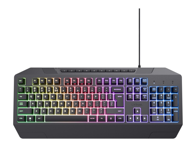 Trust GXT 836 Evocx keyboard Gaming USB QWERTY US English Black 24722 – TRUST Геймърски клавиатури