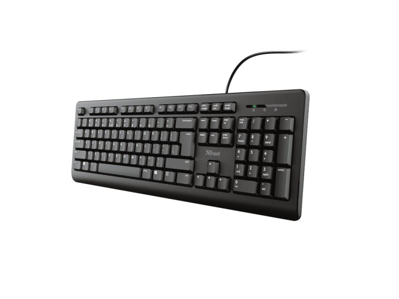 Trust Primo keyboard USB QWERTY US English Black 23880 – TRUST Геймърски клавиатури