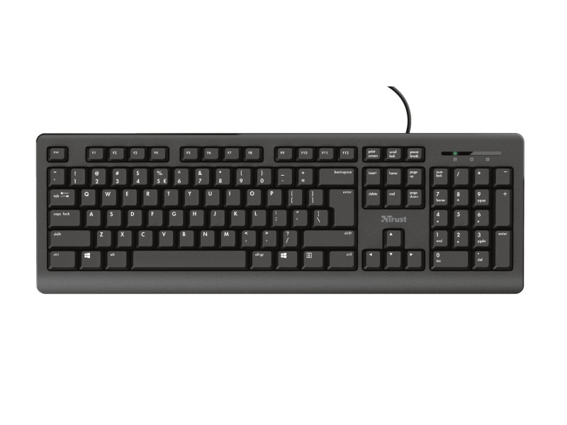 Trust Primo keyboard USB QWERTY US English Black 23880 – TRUST Геймърски клавиатури
