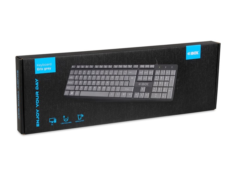 iBOX Eris USB Keyboard, Gray/Black IKC2010G – IBOX Геймърски клавиатури