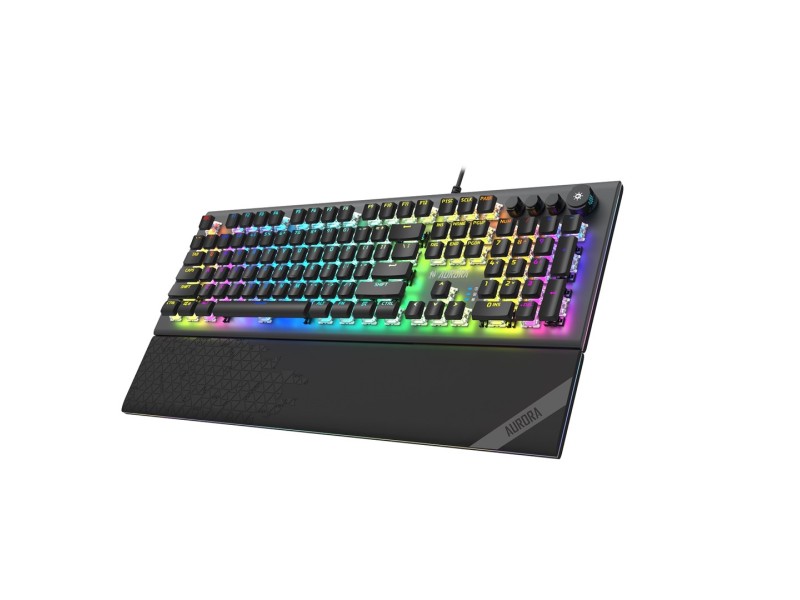 iBox Aurora K-5 keyboard USB QWERTY Silver IKGMK5 – IBOX Геймърски клавиатури