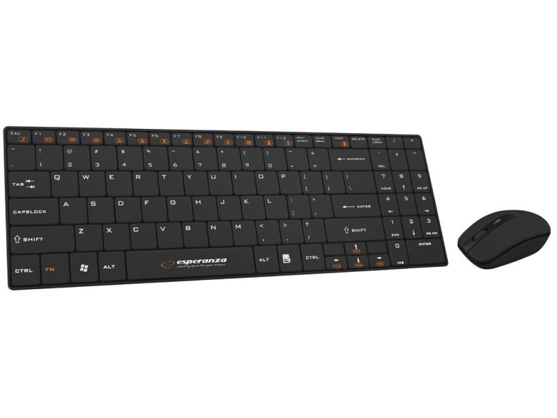 Esperanza EK122K keyboard RF Wireless QWERTY Black EK122K – Esperanza Геймърски клавиатури