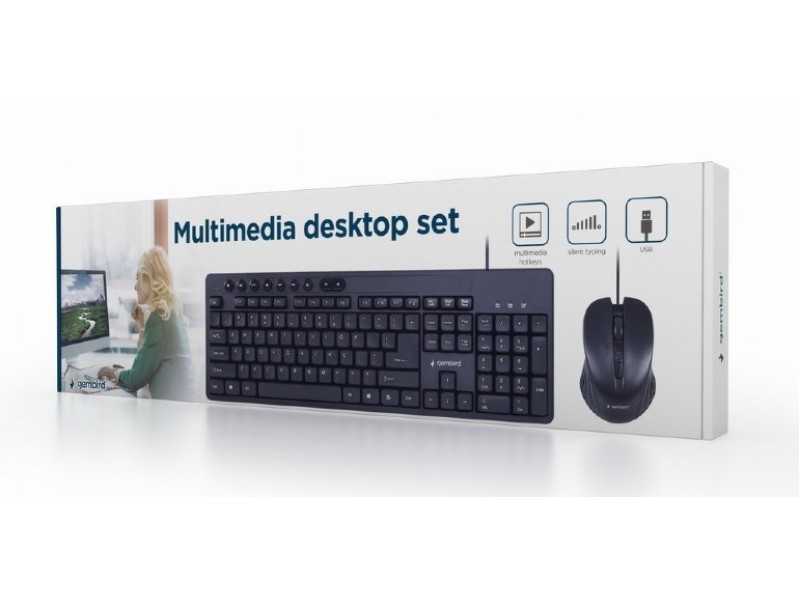 Gembird KBS-UM-04 keyboard Mouse included Universal USB QWERTY US English Black KBS-UM-04 – GEMBIRD Геймърски клавиатури