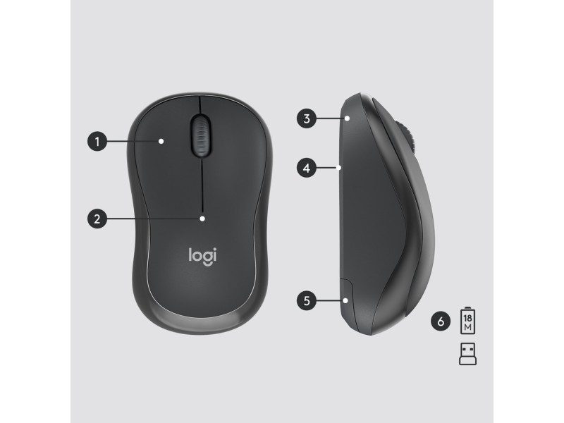 Logitech MK295 Silent Wireless Combo 920-009800 – LOGITECH Геймърски клавиатури