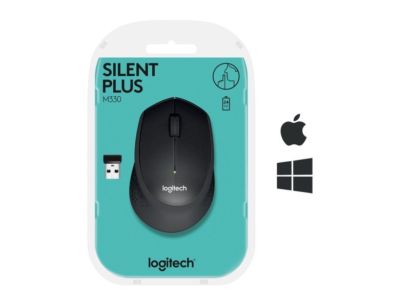 MOUSE LOGITECH M330 SILENT PLUS BLACK 910-004909 – LOGITECH Геймърски клавиатури