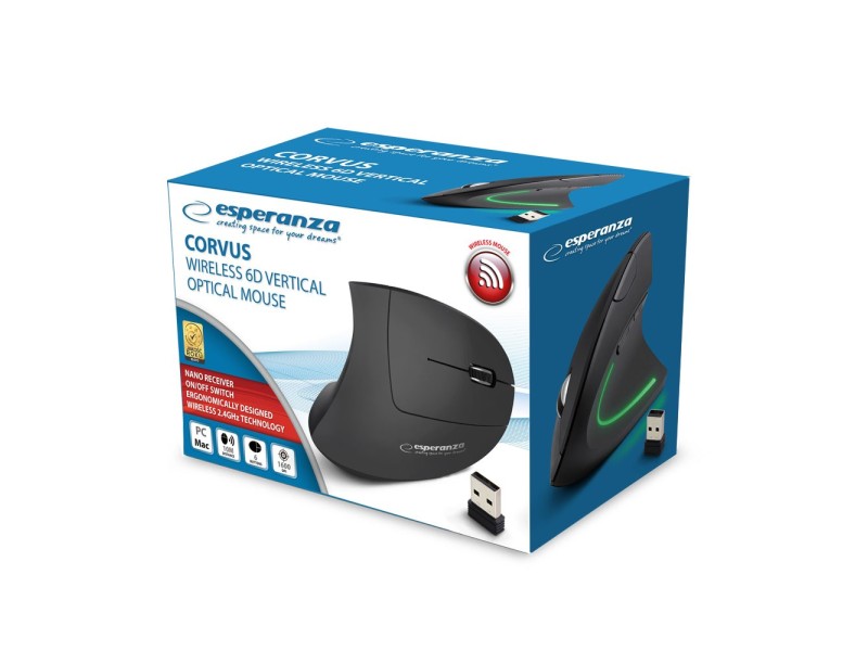 Esperanza EM133 Mouse RF Wireless Optical 1600 DPI EM133 – Esperanza Мишки