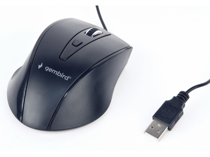 Gembird MUS-4B-02 mouse Right-hand USB Optical 1200 DPI MUS-4B-02 – GEMBIRD Мишки
