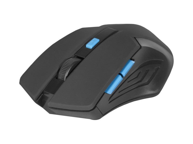 MOUSE DEFENDER ACCURA MM-275 RF BLACK-BLUE OPTICAL 1600DPI 6P 52275 – Defender Мишки