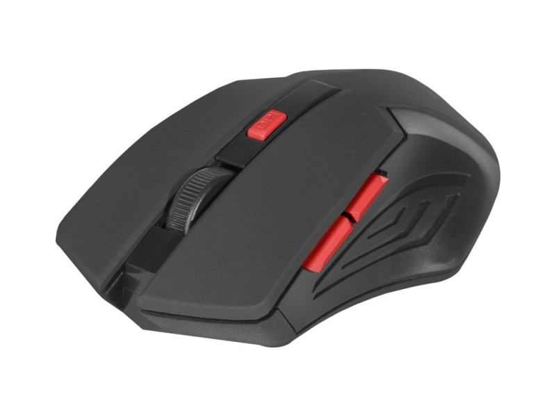 MOUSE DEFENDER ACCURA MM-275 RF BLACK & RED OPTICAL 1600DPI 6P 52276 – Defender Мишки
