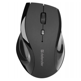 MOUSE DEFENDER ACCURA MM-295 RF BLACK OPTICAL 1600DPI 6P