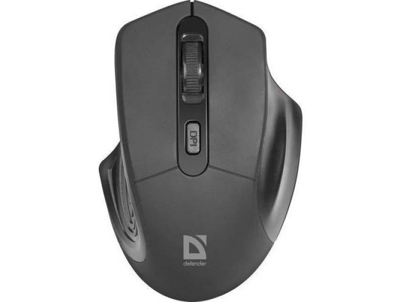 OPTICAL MOUSE DEFENDER DATUM MB-345 RF BLACK 1600DPI 4P 52345 – Defender Мишки