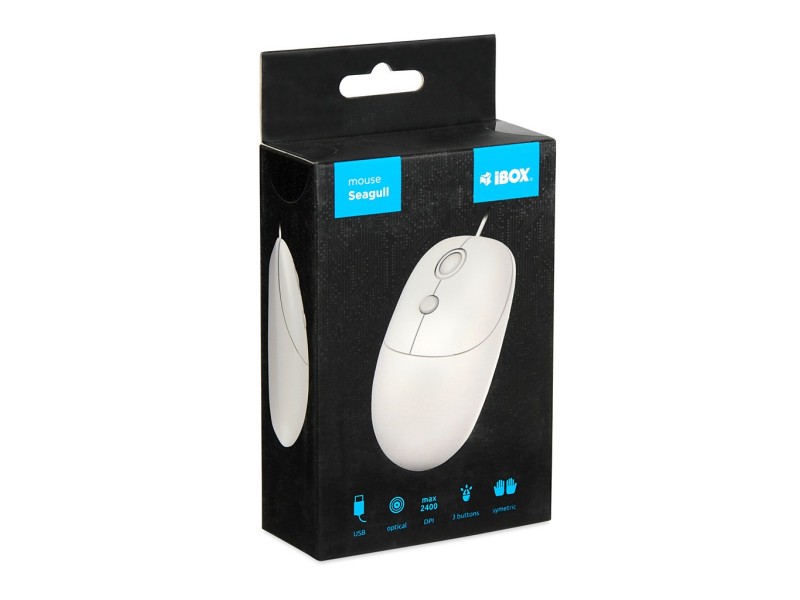 iBOX i011 Seagull wired optical mouse, white IMOF011 – IBOX Мишки