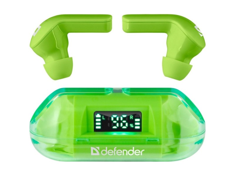 Bluetooth headphones TWINS 916 GREEN 63917 – Defender Геймърски слушалки