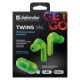 Bluetooth headphones TWINS 916 GREEN 63917 – Defender Геймърски слушалки
