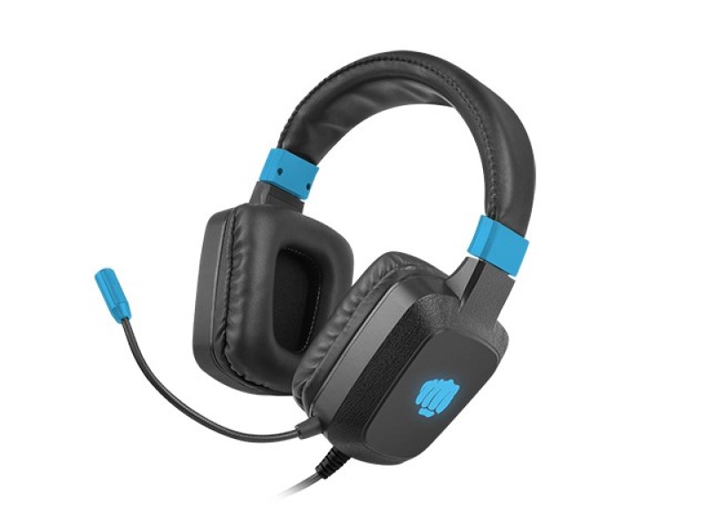 FURY NFU-1584 headphones/headset Wired Head-band Gaming Black, Blue NFU-1584 –  Геймърски слушалки